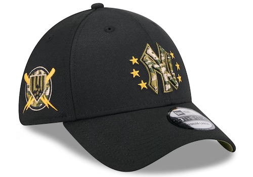 New York Yankees Armed Forces hat.