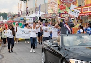 The Pride Day parade at the New York State Fair, Syracuse, N.Y., Friday Aug. 26, 2022.
Scott Schild | sschild@syracuse.com 



