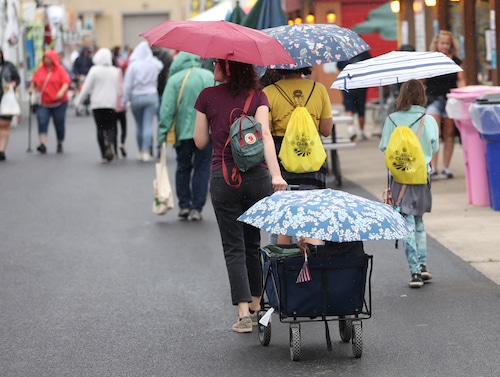 Rain and cool temperatures at Day 2 of the NY State Fair