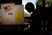 Voters made their voices heard at the Manlius Town Hall polling site Tuesday, November 3, 2020