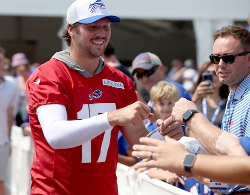 Buffalo Bills first day of Practice at St. John Fisher University in Pittsford N.Y.