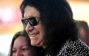 In this 2018 file photo, KISS rocker Gene Simmons greets fans at Tops supermarket in Fayetteville, N.Y., to promote his line of MoneyBag Sodas. (Charlie Miller | cmiller@syracuse.com)