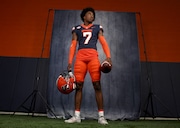 True freshman cornerback Marcellus Barnes Jr. poses for a portrait during Syracuse media day July 16 at the Ensley Athletic Center. Barnes is poised to be a consistent contributor on Syracuse's defense. Dennis Nett | dnett@syracuse.com