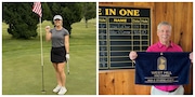 Amanda Guy and Peter O'Connor each shot a hole-in-one this past week. Provided Photos.