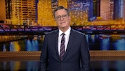 Stephen Colbert hosts "The Late Show" live from Chicago during the Democratic National Convention on Monday, Aug. 19, 2024. (CBS video still)