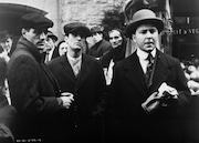 Young Sal Tessio (John Aprea), Vito Corleone (Robert De Niro) and Peter Clemenza (Bruno Kirby) appear in a scene from Francis Ford Coppola's "The Godfather: Part II." (Photo by John Springer Collection/CORBIS/Corbis via Getty Images)