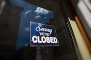 Closed sign stock photo. Downloaded from Advance Getty Images account in August 2024. (Thomas Winz | Getty Images)